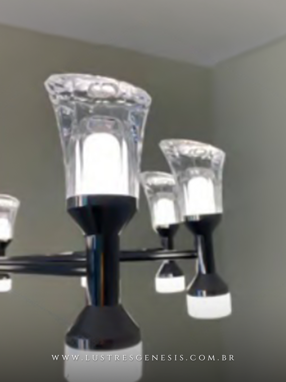 Lustre Pendente Cannes LED 3000K Design Velas Moderno